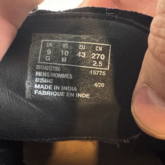 Clarks Foxwell Limit Men's Black Suede Brogue Wingtips Shoes Size 10 - Picture 8 of 8